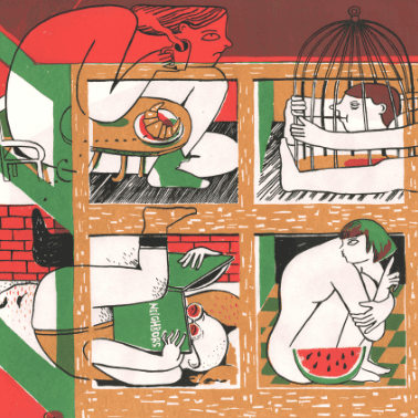 illustration - screen-printed zine
